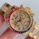 JH Factroy New Gold Rolex Daytona Rainbow Diamonds Watch Replica - Swiss Cal 4130 (3)_th.jpg